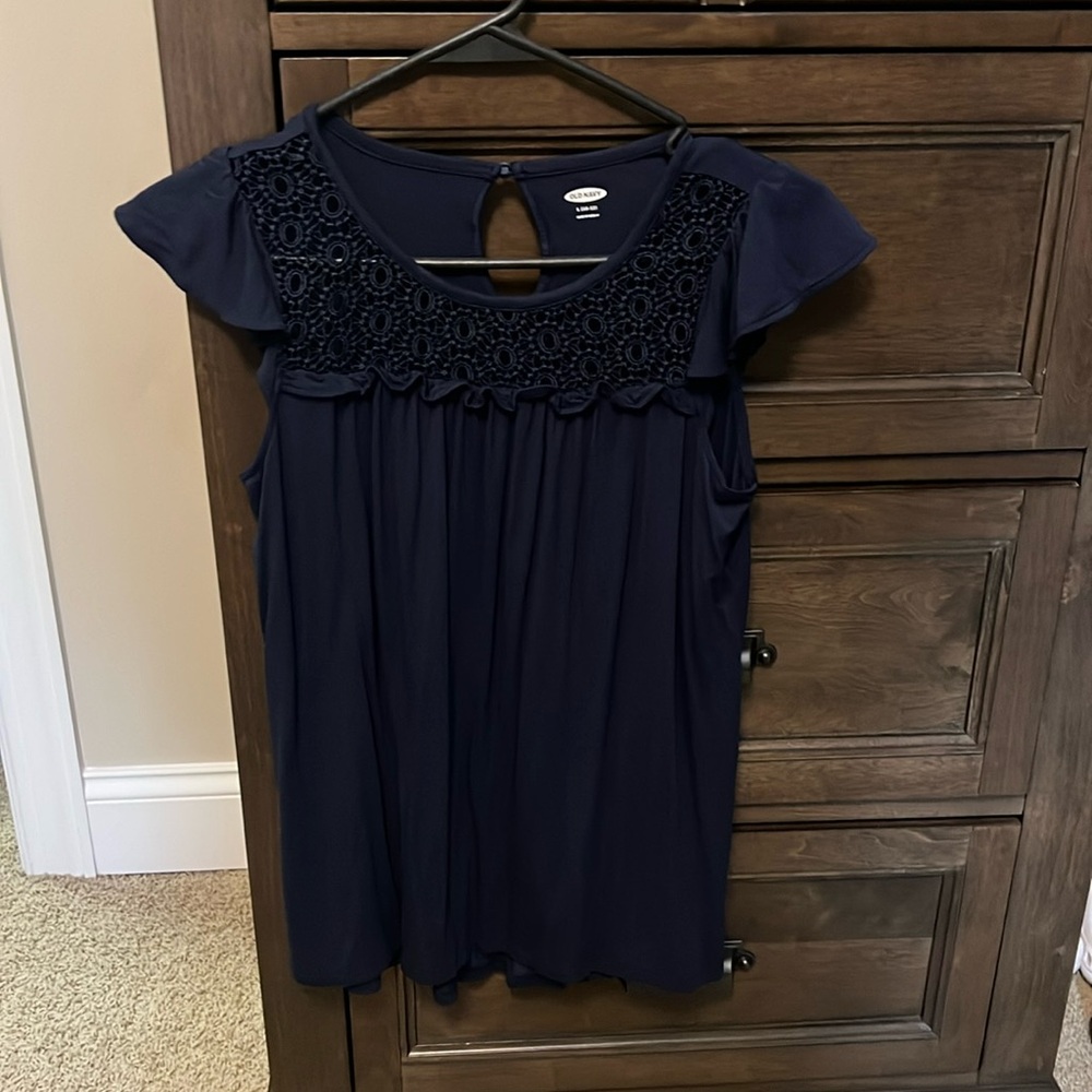 Girls old navy top size large 10-12